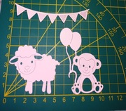 Papierowe scrapki - zestaw 3 szt.