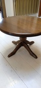 Stolik dębowy okrągły ława