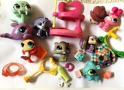 zestaw 10 figurek pet shop akcesoria pudelek delfin LPS Littlest Pet Shop