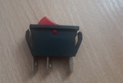 Przełącznik włącznik kołyskowy czerwony wąski 230VAC ON-ON SPDT
