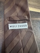 Zestaw trzech krawatów czarny brązowy gołębi