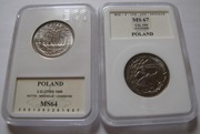 2 zł Katyń Miednoje Charków oraz Sum 1995 rok LOT - 2 sztuki - Ms 64, 67