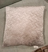 Smukee Premium ozdobna poduszka Jasiek welurowa pikowana srebrna