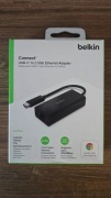 Belkin Connect INC012, Adapter USB-C do 2,5 GB Ethernet, PC/MAC/Chromebook