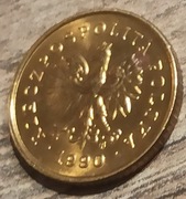 1 Grosz 1990 , Polska. Piękny stan