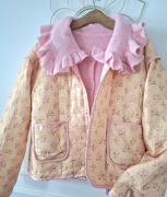 Piekna pastelowa pikowana kurtka wiosenna 