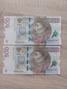 Banknoty 500zl 