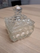 Cukiernica kwadratowa z przykryciem -PRL