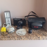 Aparat analogowy Vilia-Avto + lampa + futerał | PRL na części do renowacji