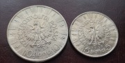 5 i 10 zł Pilsudzki 1938 rok srebro Rzadki rocznik 