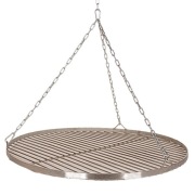 CHROMOWANY RUSZT DO GRILLA FI 80 OKRĄGŁY WISZĄCY