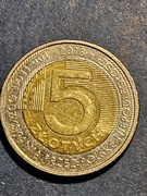 5zł 100-lecie Odzyskani Przez Polskę Niepodległości 