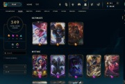 Konto League of Legends platyna, 349 skinów