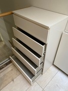 MALM Komoda ikea, 6 szuflad, biały, UŻYWANA Wwa stan bdb