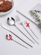 Sztućce ze stali nierdzewnej o wysokim połysku nóż łyżka widelec 