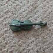 Vintage Miniatura Wiolonczeli – Metalowy Odlew – Detale!