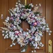 Wianek Świąteczny (40 cm) LED wianek ozdoba świąteczna boże narodzenie