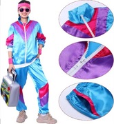 Strój dres retro lata 80. 90 r L karnawał impreza