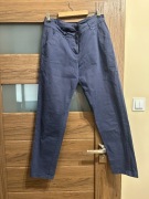 Carry spodnie eleganckie granatowe kwiatki rozmiar XL