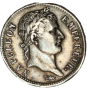 Napoleon Bonaparte 1 frank 1808 D 