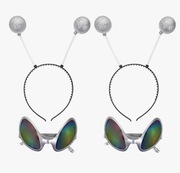 Nowe! Kosmiczne okulary i kosmiczna opaska przebranie karnawał halloween