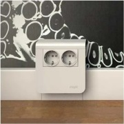 Hager tehalit gniazda schuko z pokrywą do listwy lub kanału przypodłogowego