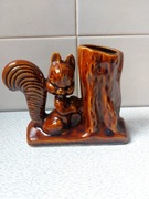 Wiewiórka wazon przybornik PRL