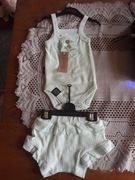 Body na ramiączka + majtki kolor seledynowy