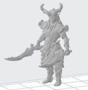 Elf druid, figurka rpg druk 3d, podstawka 25 mm