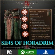 Diablo 4 IV 4 GREATER AFFIX Balazan's Maxtlatl Sins Of Horadrim Sezon 9