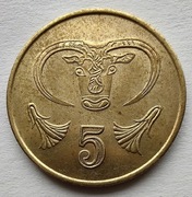 CYPR 5 Cents 1990 ŁADNA