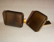 Spinki do mankietów, srebro pozłacane, poł XX w, Rosja radziecka