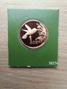 Trynidad i Tobago 1 cent FM; z zestawu proof; koliber