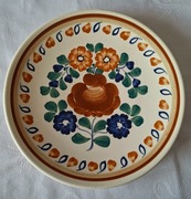 Duży talerz dekoracyjny.  Fajans WŁOCŁAWEK.