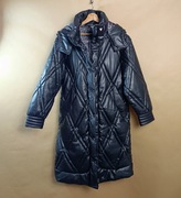 Puchowa Kurtka GUESS Damska Czarna z Diamentowym Steppowaniem Nowa M