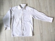 Biała koszula na długi rękaw r. 140