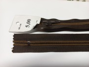 Zamek spiralny spirala 68cm nie rozdzielczy ciemny brąz 