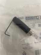 Złącze wtykowe proste M8 3pin żeńskie skręcane