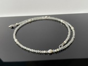 Naszyjnik-choker labradoryt i perełki