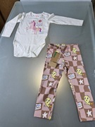 Nowy Zestaw Spodnie Coccodrillo i Body CoolClub Rozmiar 86