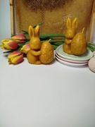 Świeca wielkanocna zajączek z pisanką