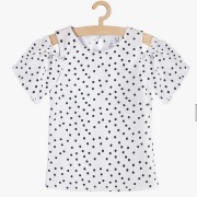 Max & Mia Bluzka Biała w Groszki R. 110 NOWA