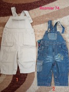 Spodnie ogrodniczki dla chłopca, r. 68, 74, 80