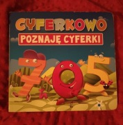 Książeczka książka Poznaję cyferki tekturka 