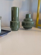 Wazon, szkło dekoracyjne zielone