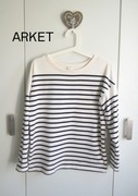Arket bluza bluzka w paski 100% bawełna waniliowa S/M basic