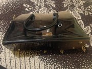 Torebka damska pojemna czerwona i brązowa