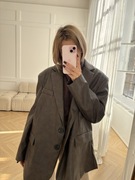 Marynarka oversize czekolada brąz limona