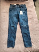 Spodnie skinny fit mid waist pieces XS