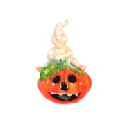 Figura Dekoracja Duch na Dyni Lampion